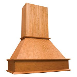 Straight Front Island 36" Wide Island Range Hood with Broan Liner Hickory Omega National RI2136HUF1