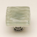 Sietto K-201-ORB, Glacier Spruce Green Glass Knob, Length 1-1/4, Oil-Rubbed Bronze