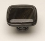 Sietto K-300-ORB, Cirrus Brown With White Glass Knob, Length 1-1/4, Oil-Rubbed Bronze