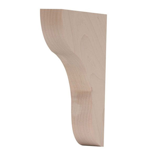 Basic Medium Wood Corbel 1-3/4" W x 8" D x 10" H Maple Grand River KB101