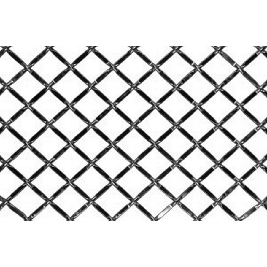 36" X 48" Round Wire 1/2" Mesh Grill Satin Nickel Kent Design 1214F SN 36X48