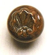 Grand River KNB-11B-A, Shell Small Alder Wood Knob, Unfinished, Shell Small Collection
