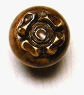 Grand River KNB-6B-M, Flower Small Maple Wood Knob, Unfinished, Flower Small Collection