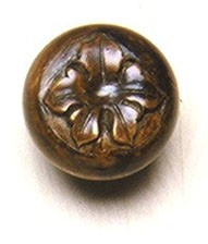 Grand River KNB-7A-M, Grape Large Maple Wood Knob, Unfinished, Grape Large Collection