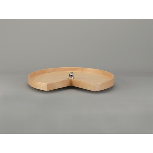 32" Wood Kidney 1 Shelf Lazy Susan with Swivel Bearing Natural Maple Rev-A-Shelf LD-4NW-401-32BS-1