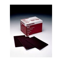 3M 48011042299 Abrasive Hand Pads, Non-Woven, Maroon - General Purpose, 6 x 9in