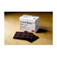 3M 48011240374, Abrasive Hand Pads, Non-Woven, Maroon - Fine, 6 x 9in