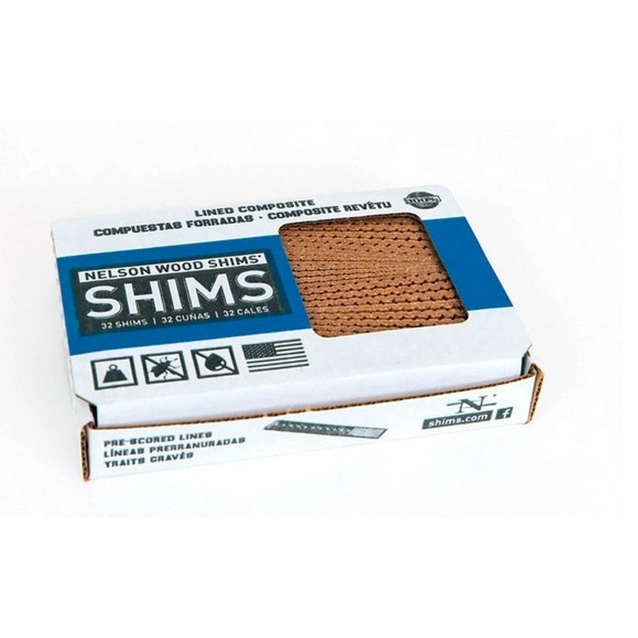 8" Composite Shims 32 Pack Nelson WC8/32/15/50-L