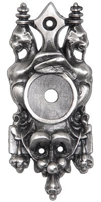 Griffin Backplate 2-3/4" Long Antique Pewter Notting Hill NHE-513-AP