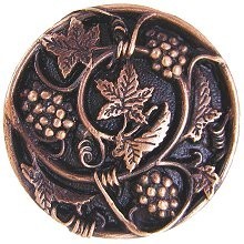Notting Hill NHK-129-AC, Grapevines Knob in Antique Copper, Tuscan