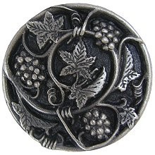 Notting Hill NHK-129-AP, Grapevines Knob in Antique Pewter, Tuscan