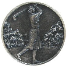 Notting Hill NHK-131-AP, Lady Of The Links Knob in Antique Pewter, Great Outdoors