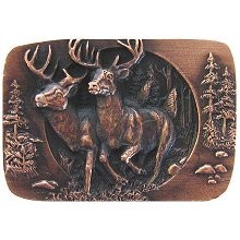 Notting Hill NHK-136-AC, Bucks On The Run Knob in Antique Copper, Great Outdoors