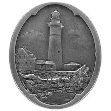 Notting Hill NHK-142-AP, Guiding Lighthouse Knob in Antique Pewter, Tropical