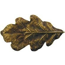 Notting Hill NHK-144-AB, Oak Leaf Knob in Antique Brass, Leaves