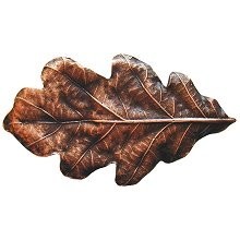 Notting Hill NHK-144-AC, Oak Leaf Knob in Antique Copper, Leaves