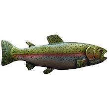 Notting Hill NHK-148-PHT-L, Rainbow Trout Knob in Hand-Tinted Antique Pewter (Left Side) , Great Outdoors