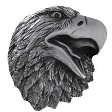 Notting Hill NHK-151-BP, Proud Eagle Knob in Brilliant Pewter , Great Outdoors