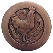 Notting Hill NHK-167-AC, Rooster Knob in Antique Copper, All Creatures