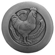 Notting Hill NHK-167-AP, Rooster Knob in Antique Pewter, All Creatures