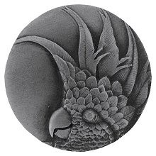 Notting Hill NHK-327-AP-R, Cockatoo Knob in Antique Pewter(Large - Right Side), Tropical