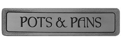 Notting Hill NHP-304-AP, Pots &amp; Pans (Horizontal) Pull in Antique Pewter, Fun in the Kitchen