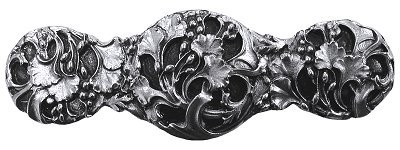 Notting Hill NHP-602-SN, Florid Leaves Pull in Satin Nickel, Floral