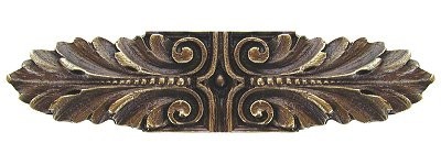 Notting Hill NHP-625-AB, Opulent Scroll Pull in Antique Brass, Classic