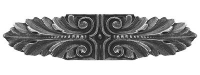 Notting Hill NHP-625-AP, Opulent Scroll Pull in Antique Pewter, Classic