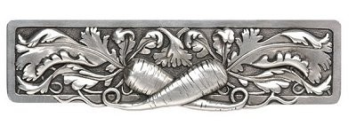 Notting Hill NHP-652-BP, Leafy Carrot Pull in Brilliant Pewter, Kitchen Garden