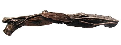 Notting Hill NHP-672-AC-L, Leafy Branch Pull in Antique Copper (Left), Leaves