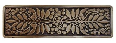 Notting Hill NHP-679-AB, Mountain Ash Pull in Antique Brass, English Garden