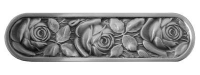 Notting Hill NHP-680-AP, Mckenna's Rose Pull in Antique Pewter, English Garden
