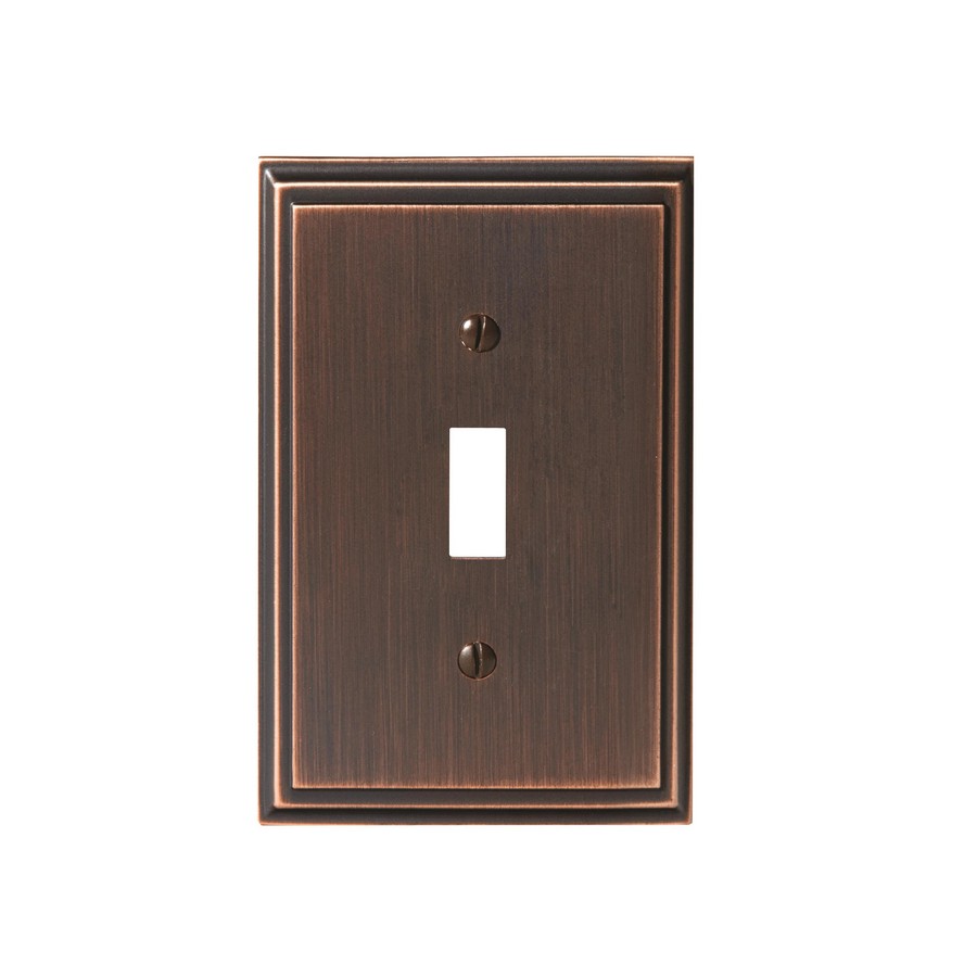 Mulholland Single Toggle Wall Plate 4-15/16" Wide Oil Rubbed Bronze Amerock BP36514ORB