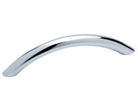 Liberty Hardware P0256B-PC-C, Bow Pull, Centers 3-3/4 (96mm), Polished Chrome