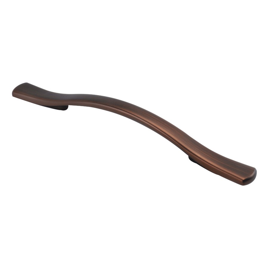 Euro-Contemporary Pull 128mm Center to Center Refined Bronze Hickory Hardware P2165-RB