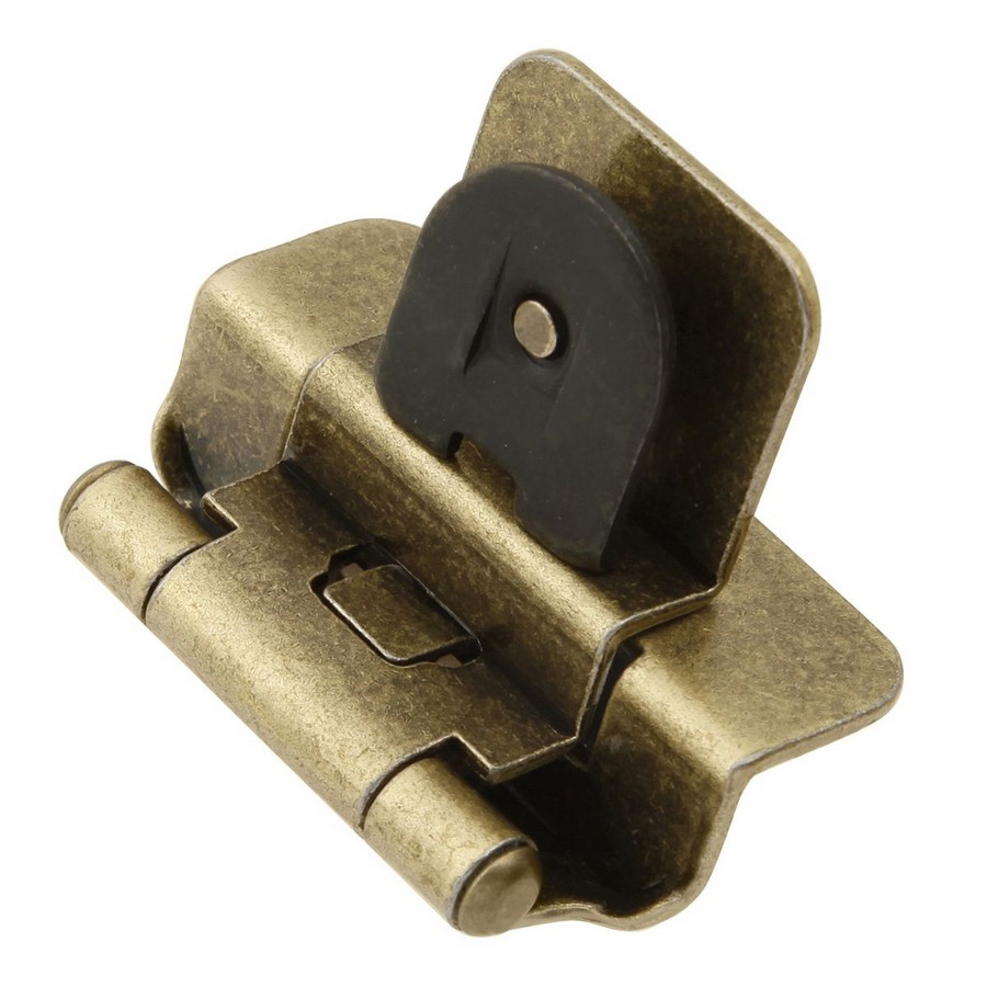 3/8" Inset Double Demountable Self-Closing Hinge Antique Brass Hickory Hardware P5312-AB