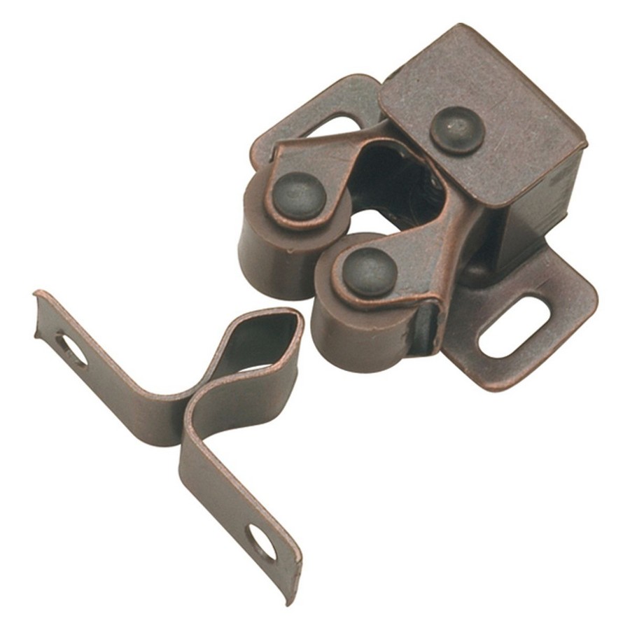 1" Center to Center Mounting Double Roller Catch Statuary Bronze Hickory Hardware P657-STB