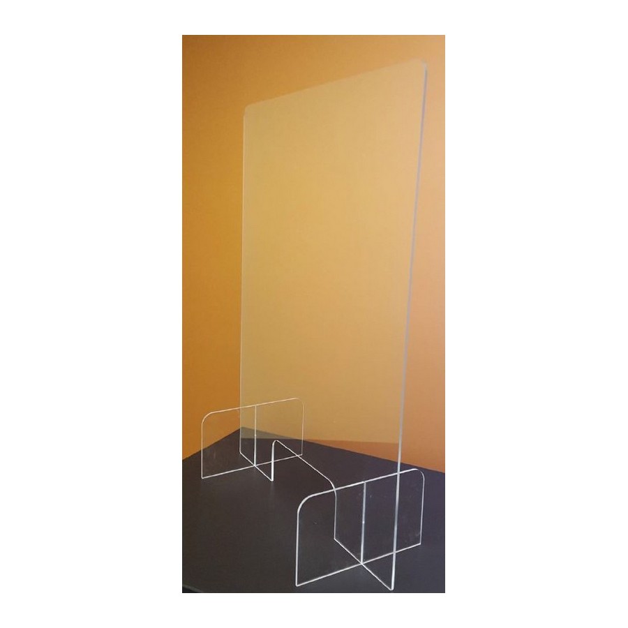 Portable Acrylic Sneeze Guard Panel Size 31.5"W x 31.5"H