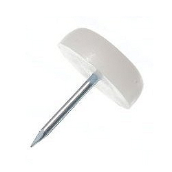 Plastic Nail-On Glides 5/8" Dia Gray 200-Pack WE Preferred PL33-73