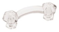 Design Facets Pull 3" Center to Center Clear Liberty Hardware PN0300-CLR-C