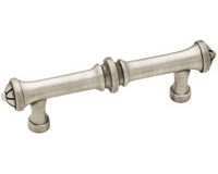Liberty Hardware PN1293-BSP-C, Pull, Centers 3in, Brushed Satin Pewter