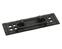 Mission Bail Pull 124mm Center to Center Flat Black Liberty Hardware PN8005-SAM-A