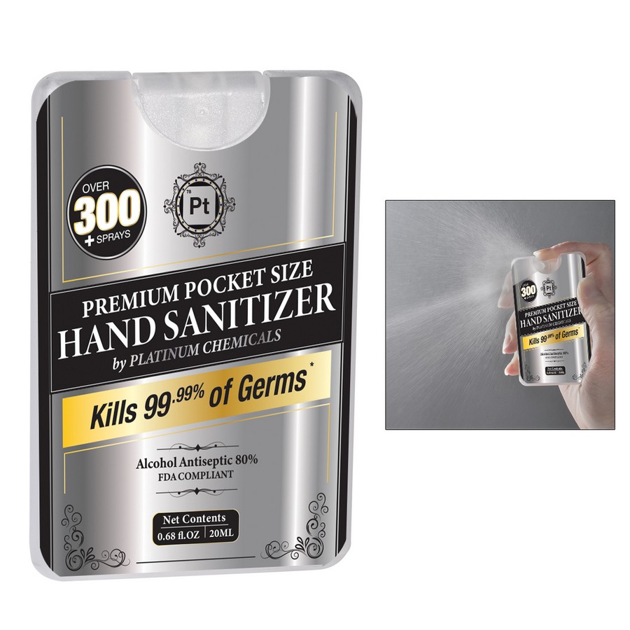 Pocket Size Liquid Hand Sanitizer Platinum Chemicals PT-78-PHS