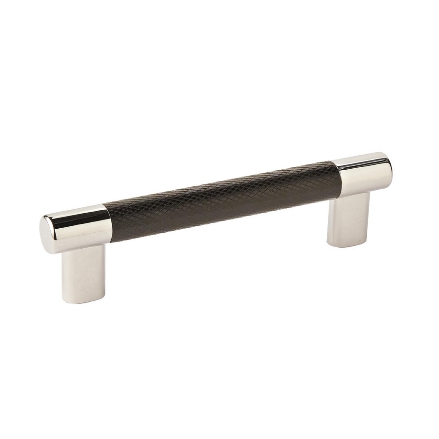 Esquire Pull 128mm Center to Center Polished Nickel/Black Bronze Amerock BP36558PNBBR