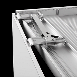 Salice S10 Double Door Door Sliding System with Carriage Kit, Internal Depth 988-1115mm, YE57KIT0102