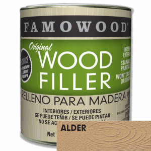 FamoWood 36021100 Wood Filler, Solvent Based, Alder, 23 oz