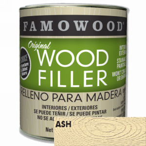 FamoWood 36021102 Wood Filler, Solvent Based, Ash, 23 oz