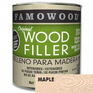 FamoWood 36021124 Wood Filler, Solvent Based, Maple, 23 oz