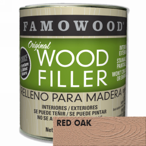 FamoWood 36021134 Wood Filler, Solvent Based, Red Oak, 23 oz